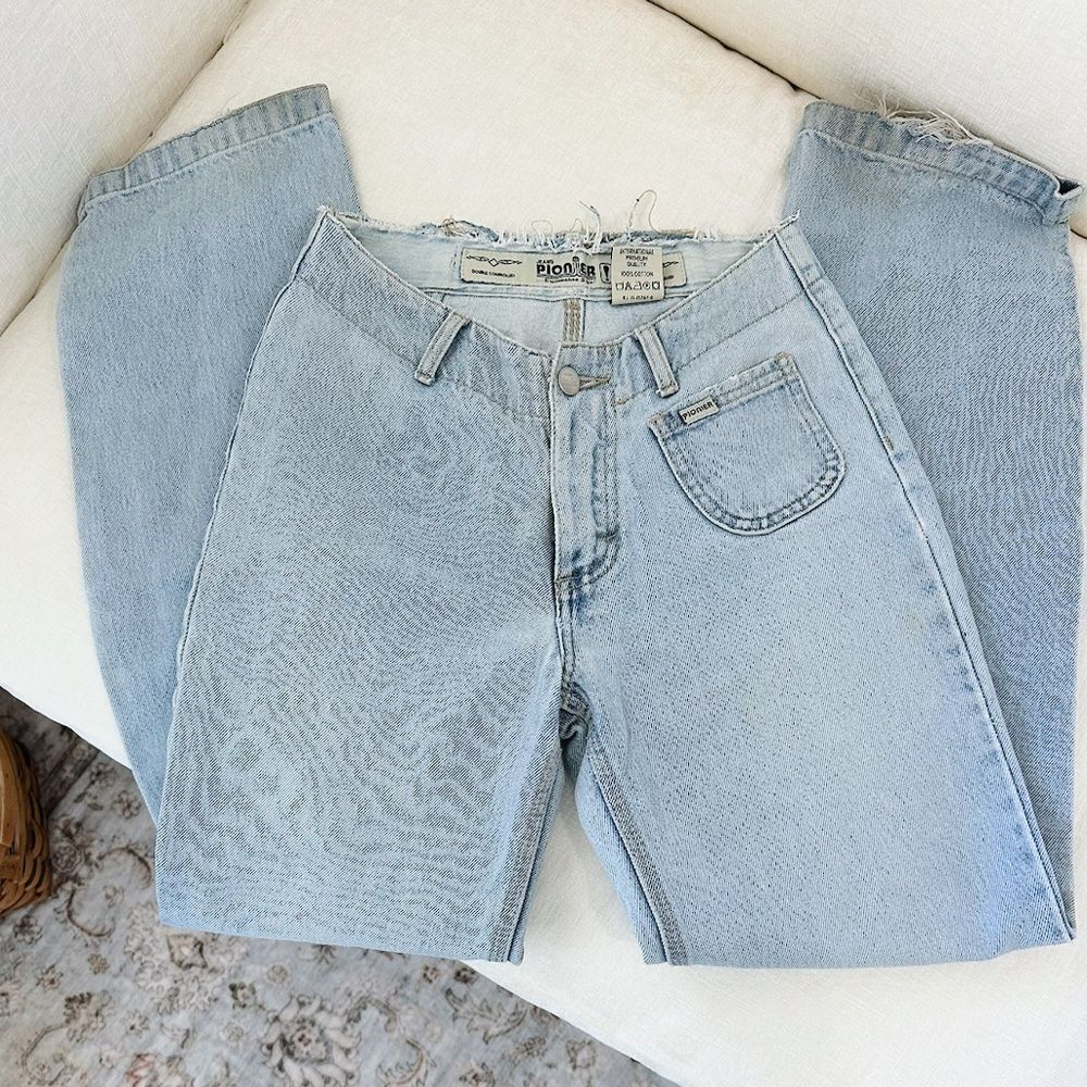 Vintage Pioneer Light Blue Denim Jeans